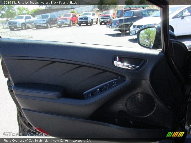 Aurora Black Pearl / Black 2016 Kia Forte LX Sedan