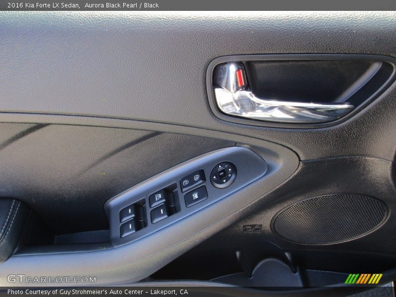 Aurora Black Pearl / Black 2016 Kia Forte LX Sedan