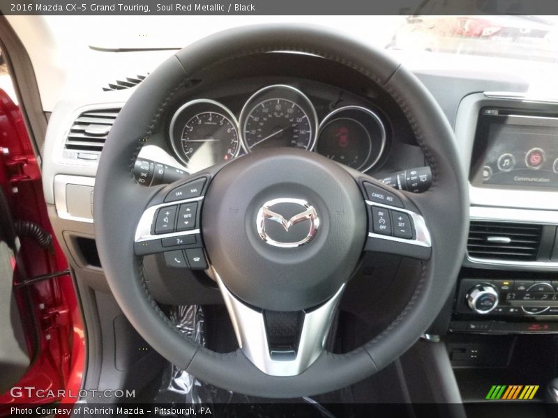 Soul Red Metallic / Black 2016 Mazda CX-5 Grand Touring