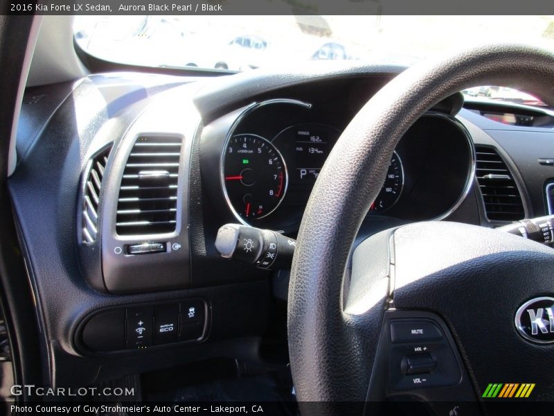 Aurora Black Pearl / Black 2016 Kia Forte LX Sedan