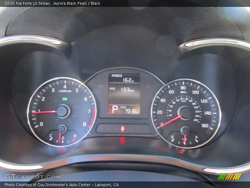 Aurora Black Pearl / Black 2016 Kia Forte LX Sedan