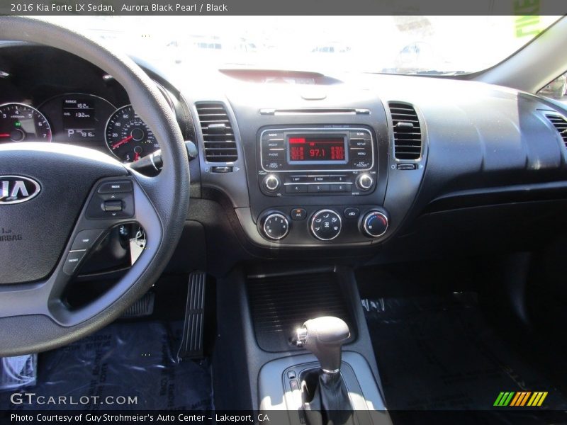 Aurora Black Pearl / Black 2016 Kia Forte LX Sedan