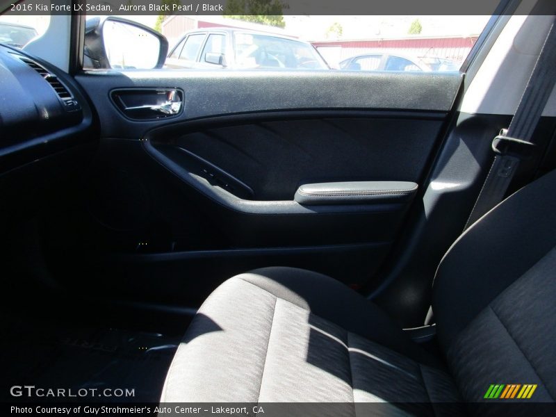 Aurora Black Pearl / Black 2016 Kia Forte LX Sedan