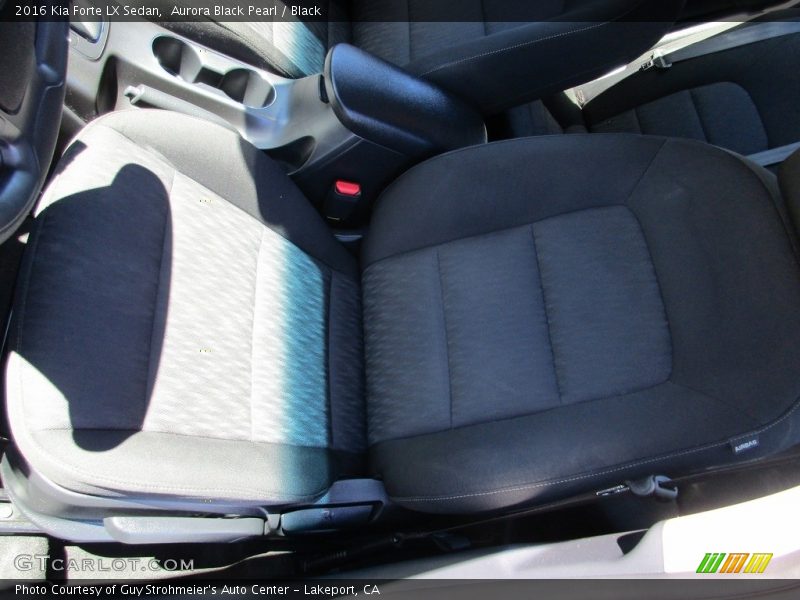 Aurora Black Pearl / Black 2016 Kia Forte LX Sedan