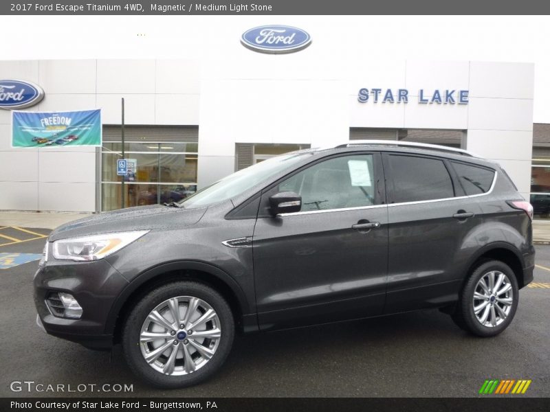 Magnetic / Medium Light Stone 2017 Ford Escape Titanium 4WD
