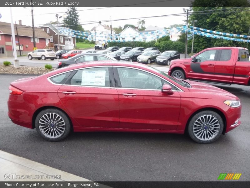 Ruby Red / Ebony 2017 Ford Fusion SE