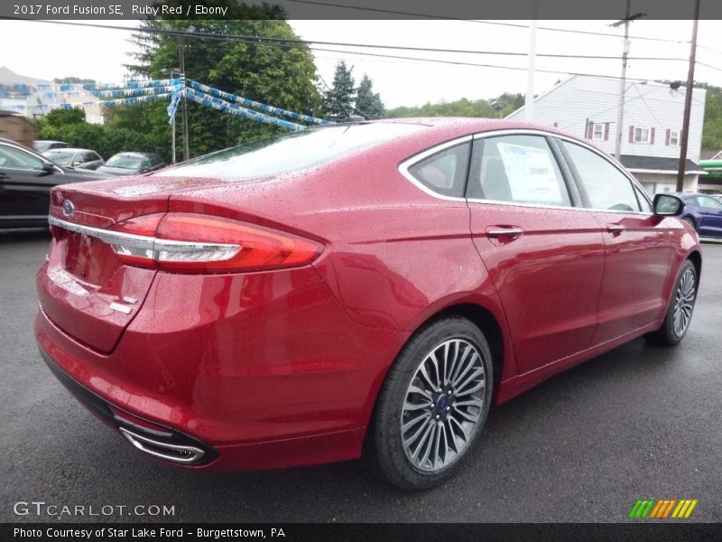 Ruby Red / Ebony 2017 Ford Fusion SE