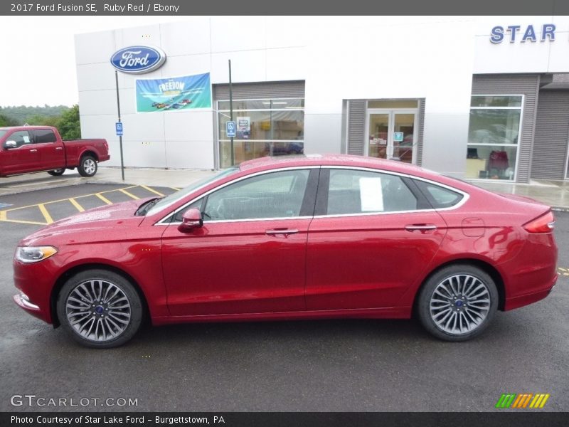 Ruby Red / Ebony 2017 Ford Fusion SE