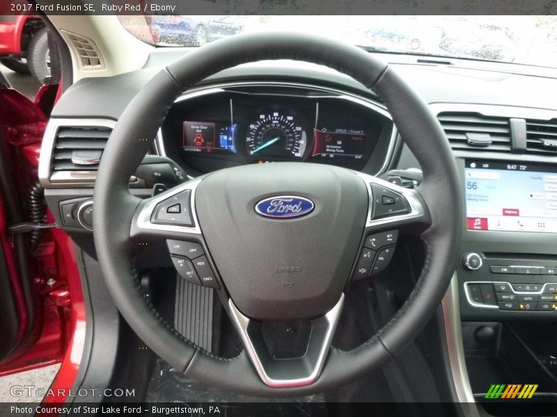 Ruby Red / Ebony 2017 Ford Fusion SE