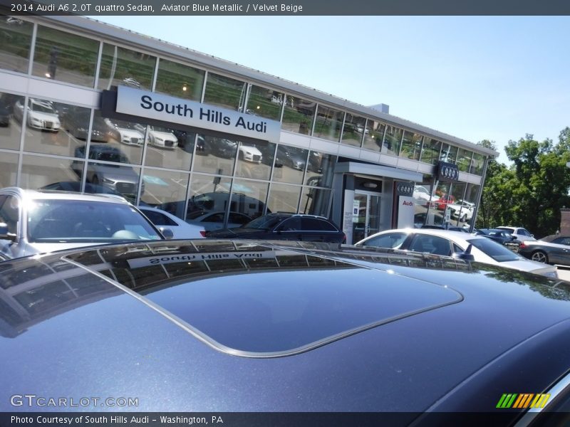 Aviator Blue Metallic / Velvet Beige 2014 Audi A6 2.0T quattro Sedan