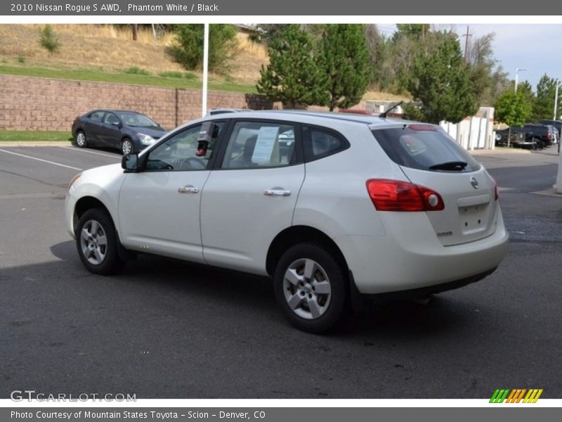 Phantom White / Black 2010 Nissan Rogue S AWD