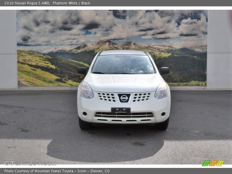 Phantom White / Black 2010 Nissan Rogue S AWD
