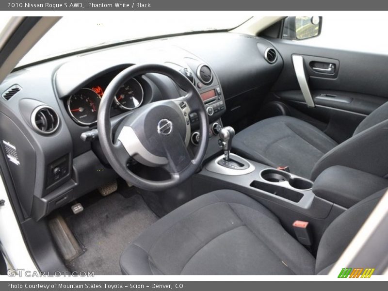 Phantom White / Black 2010 Nissan Rogue S AWD