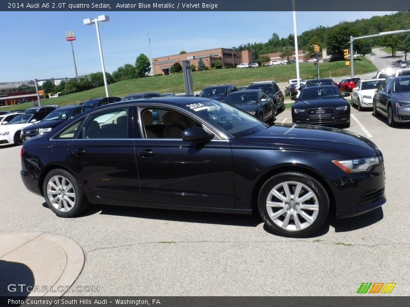 Aviator Blue Metallic / Velvet Beige 2014 Audi A6 2.0T quattro Sedan