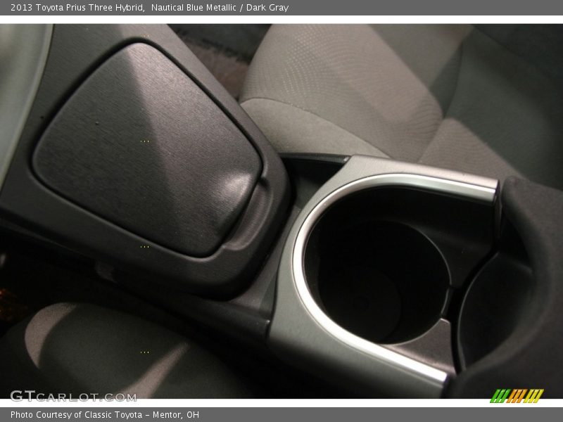 Nautical Blue Metallic / Dark Gray 2013 Toyota Prius Three Hybrid
