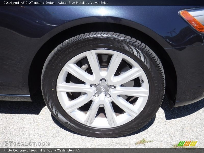 Aviator Blue Metallic / Velvet Beige 2014 Audi A6 2.0T quattro Sedan