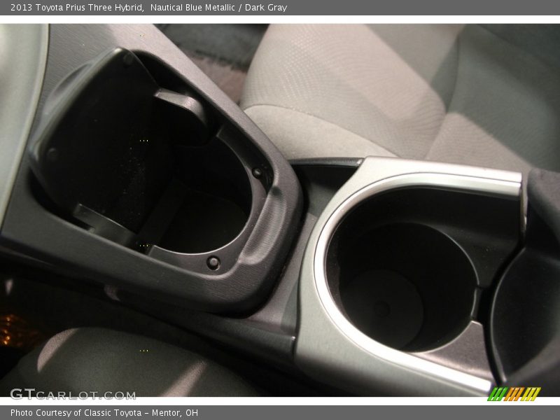 Nautical Blue Metallic / Dark Gray 2013 Toyota Prius Three Hybrid