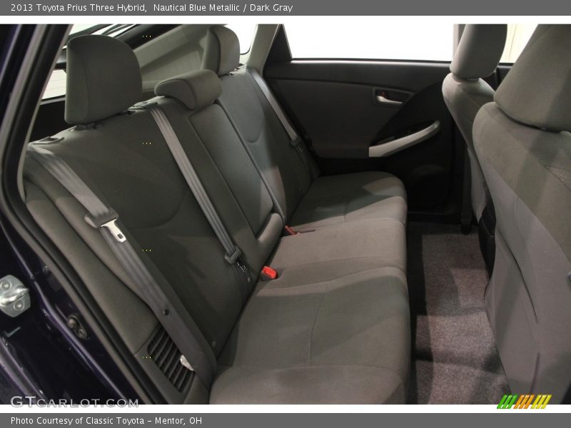 Nautical Blue Metallic / Dark Gray 2013 Toyota Prius Three Hybrid