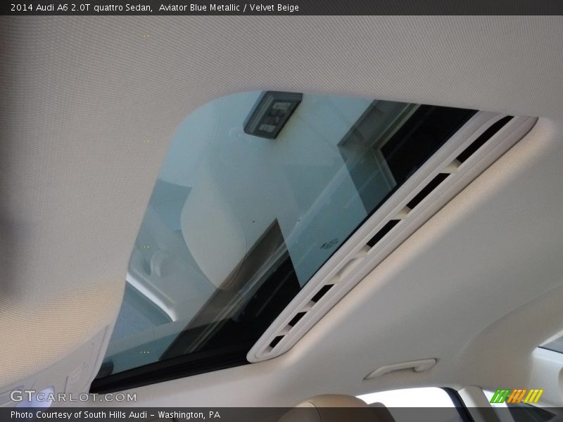 Aviator Blue Metallic / Velvet Beige 2014 Audi A6 2.0T quattro Sedan