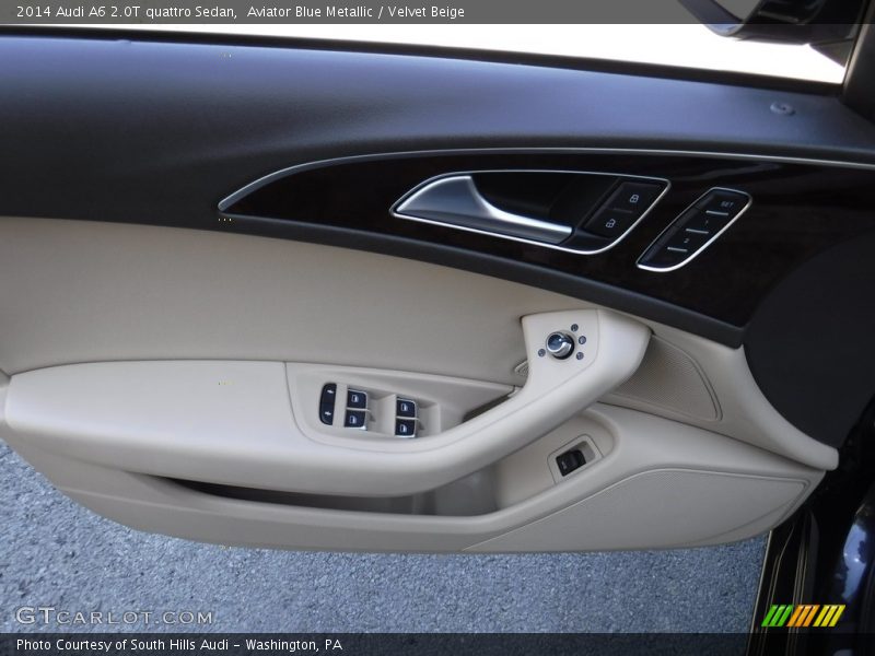 Aviator Blue Metallic / Velvet Beige 2014 Audi A6 2.0T quattro Sedan