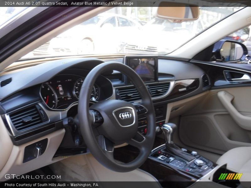 Aviator Blue Metallic / Velvet Beige 2014 Audi A6 2.0T quattro Sedan