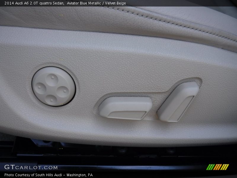 Aviator Blue Metallic / Velvet Beige 2014 Audi A6 2.0T quattro Sedan