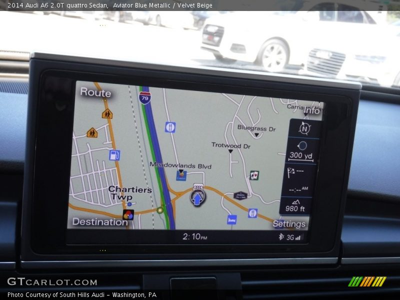 Aviator Blue Metallic / Velvet Beige 2014 Audi A6 2.0T quattro Sedan