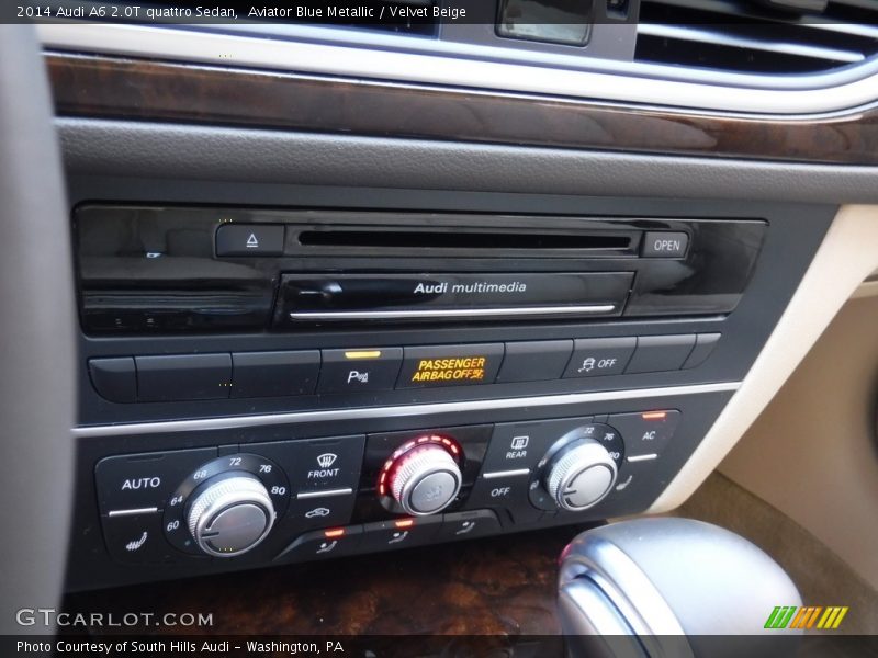 Aviator Blue Metallic / Velvet Beige 2014 Audi A6 2.0T quattro Sedan
