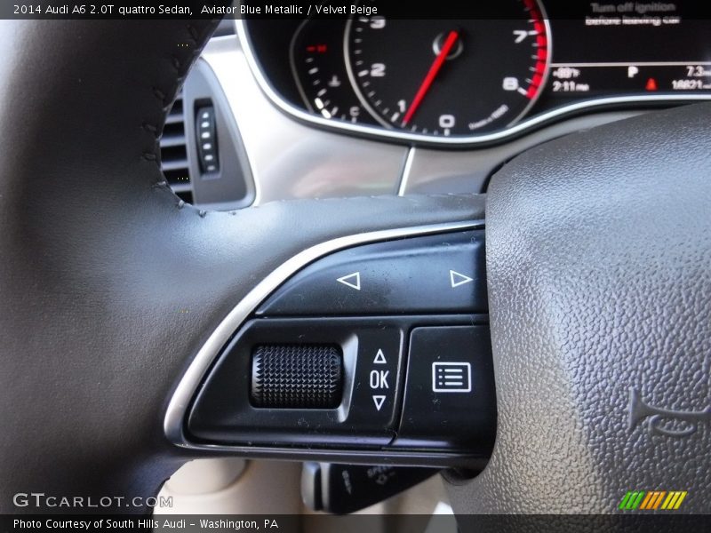 Aviator Blue Metallic / Velvet Beige 2014 Audi A6 2.0T quattro Sedan