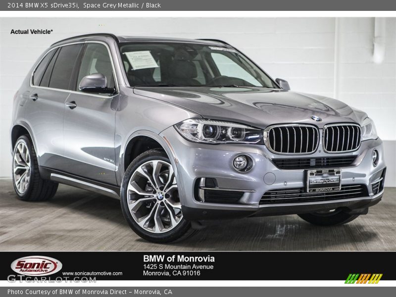 Space Grey Metallic / Black 2014 BMW X5 sDrive35i