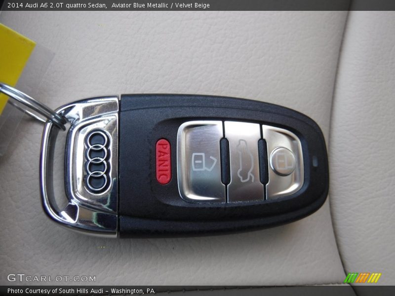 Aviator Blue Metallic / Velvet Beige 2014 Audi A6 2.0T quattro Sedan