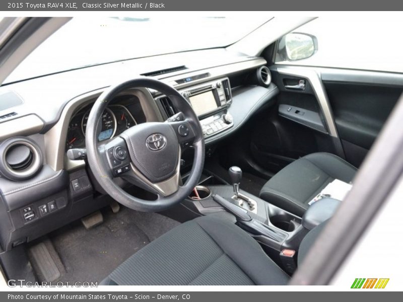 Classic Silver Metallic / Black 2015 Toyota RAV4 XLE