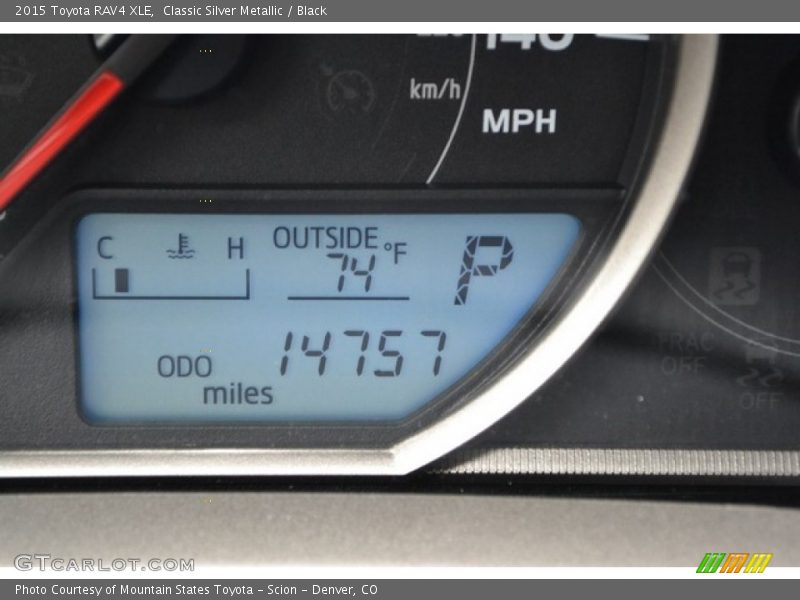 Classic Silver Metallic / Black 2015 Toyota RAV4 XLE