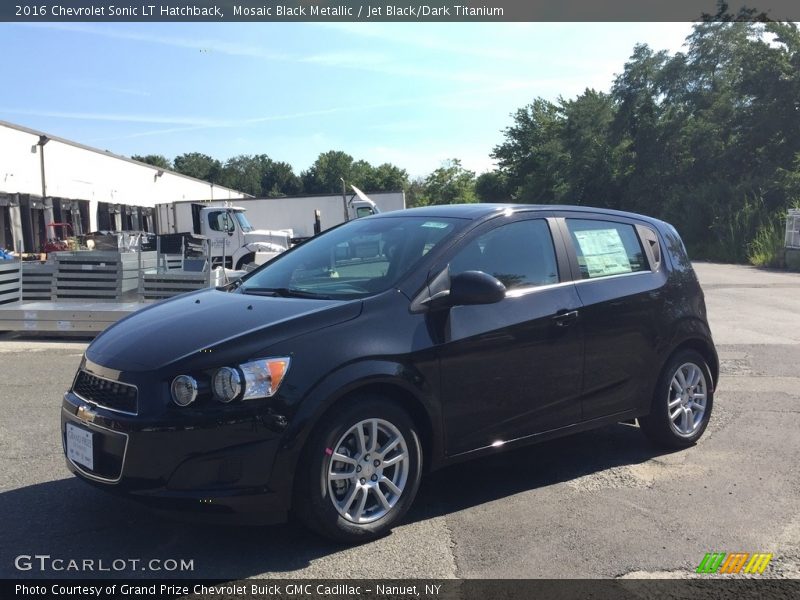 Mosaic Black Metallic / Jet Black/Dark Titanium 2016 Chevrolet Sonic LT Hatchback