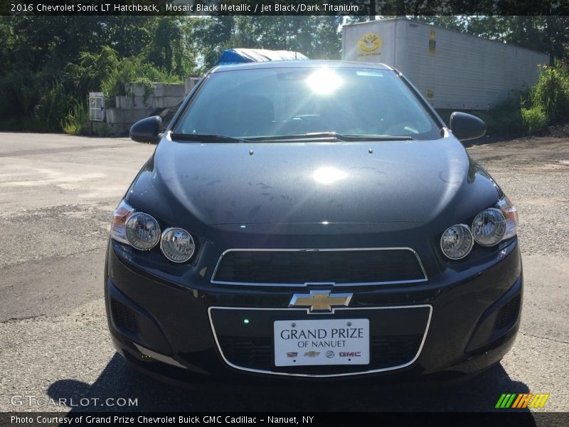 Mosaic Black Metallic / Jet Black/Dark Titanium 2016 Chevrolet Sonic LT Hatchback