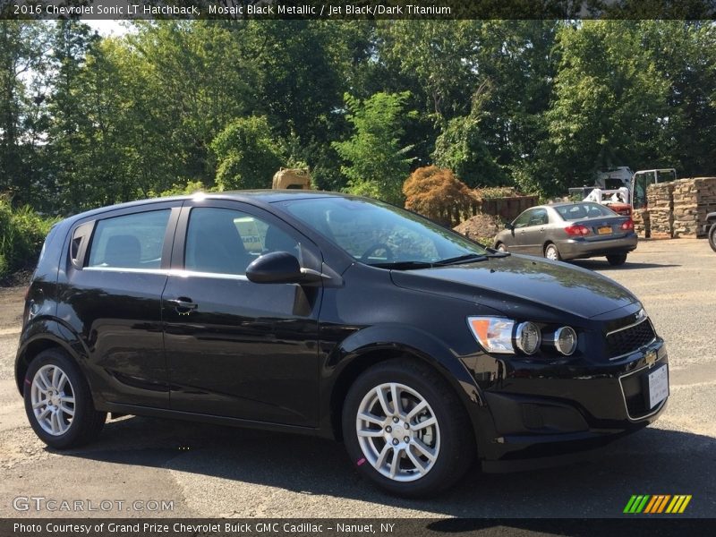 Mosaic Black Metallic / Jet Black/Dark Titanium 2016 Chevrolet Sonic LT Hatchback
