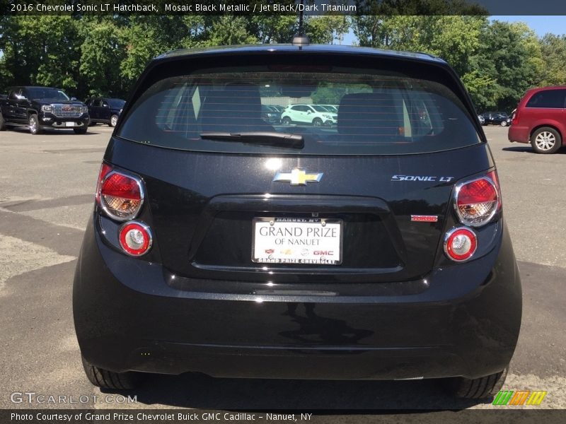 Mosaic Black Metallic / Jet Black/Dark Titanium 2016 Chevrolet Sonic LT Hatchback