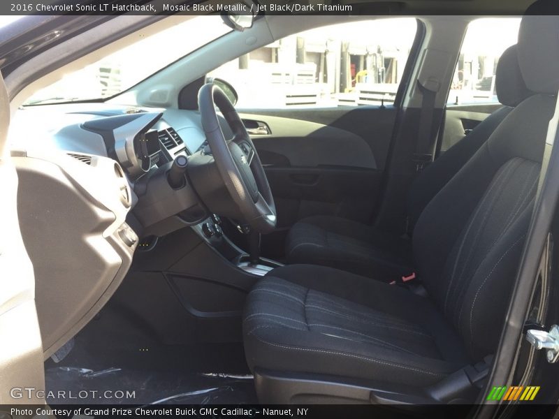 Mosaic Black Metallic / Jet Black/Dark Titanium 2016 Chevrolet Sonic LT Hatchback