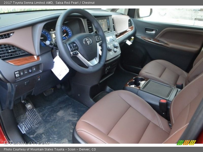  2017 Sienna Limited AWD Chestnut Interior