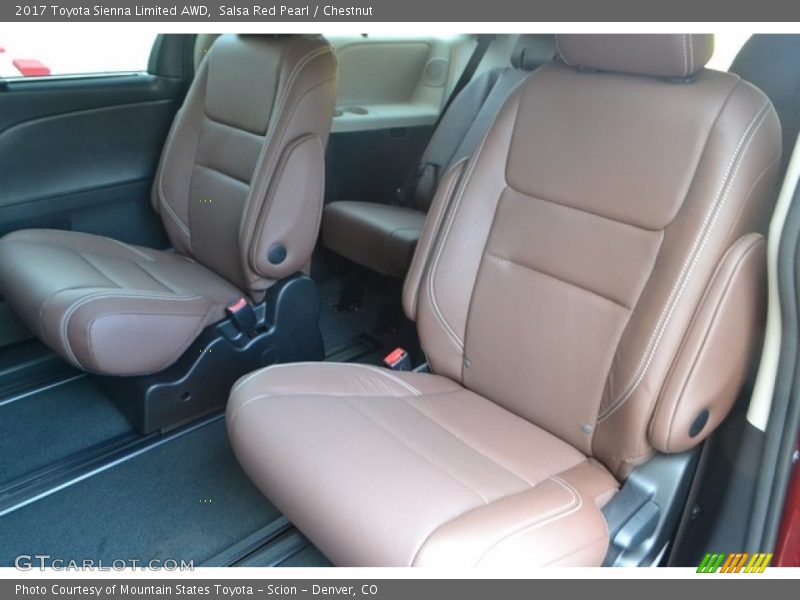 Rear Seat of 2017 Sienna Limited AWD