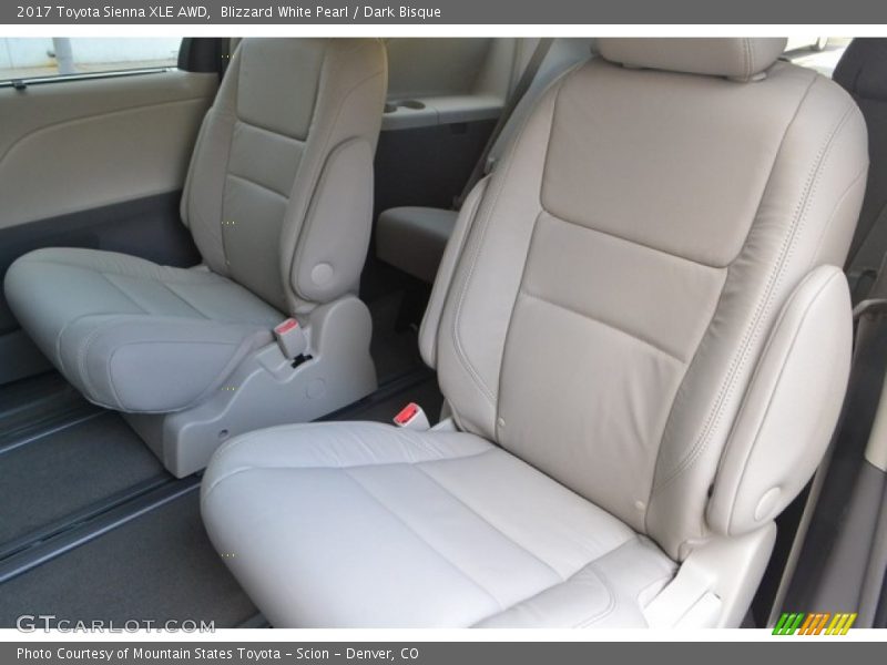 Rear Seat of 2017 Sienna XLE AWD