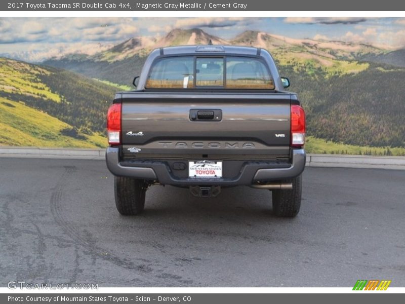 Magnetic Gray Metallic / Cement Gray 2017 Toyota Tacoma SR Double Cab 4x4