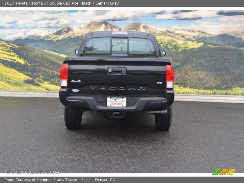 Black / Cement Gray 2017 Toyota Tacoma SR Double Cab 4x4