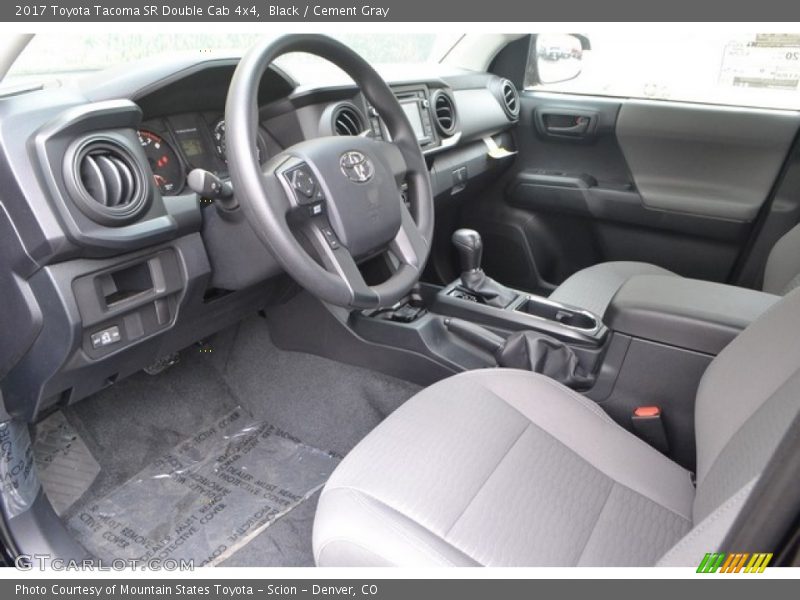 Black / Cement Gray 2017 Toyota Tacoma SR Double Cab 4x4