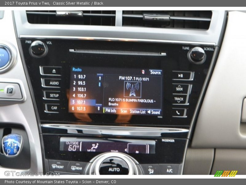 Classic Silver Metallic / Black 2017 Toyota Prius v Two