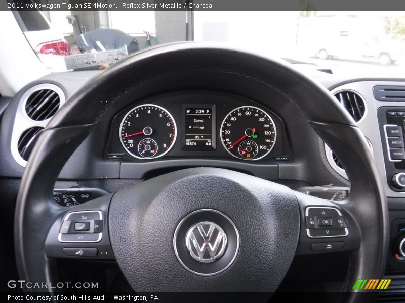 Reflex Silver Metallic / Charcoal 2011 Volkswagen Tiguan SE 4Motion