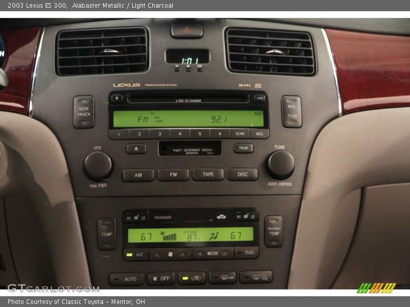 Alabaster Metallic / Light Charcoal 2003 Lexus ES 300