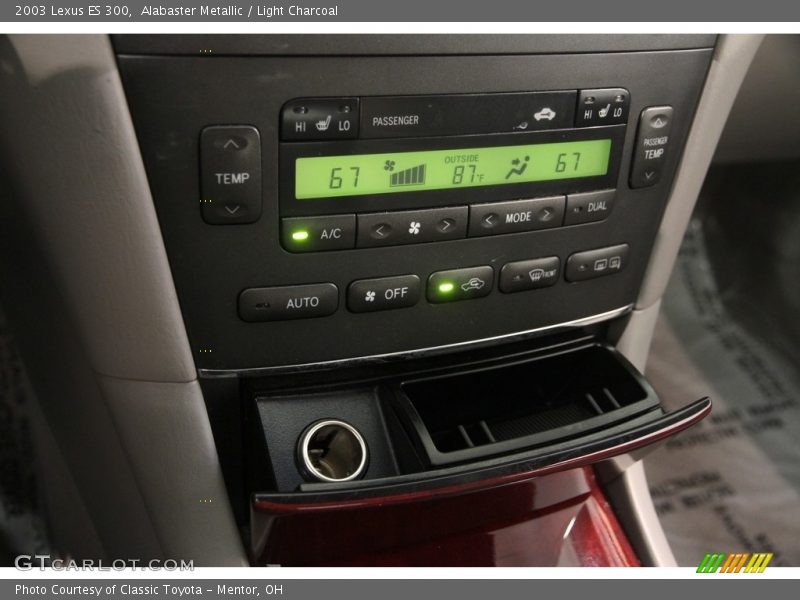 Alabaster Metallic / Light Charcoal 2003 Lexus ES 300