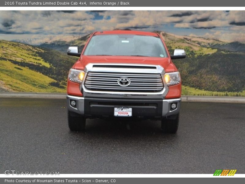 Inferno Orange / Black 2016 Toyota Tundra Limited Double Cab 4x4