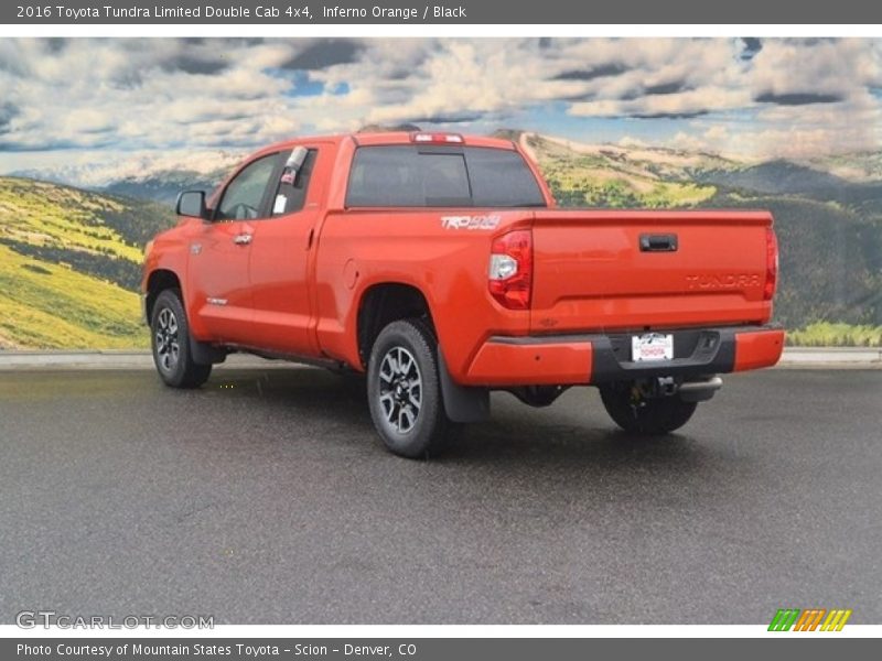 Inferno Orange / Black 2016 Toyota Tundra Limited Double Cab 4x4